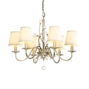 Bedroom Tapered Chandelier Metal Classic Gold Ceiling Light with 14