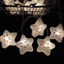 Pack of 1 String Lamp 5/10/20/33ft 10/20/40/100 LED Star Wall String Lights for Garden Party