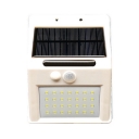 Solar Motion Detector Security Light 28 LED Stainless Steel Wall Light for Pathway
