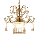 Clear Crystal Light Fixtures with 19.5