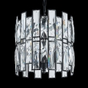 Drum Pendant Lamp Living Room 3/5/7 Lights Contemporary Clear Crystal Hanging Ceiling Lamp