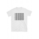 1-800-WEAREONE Street Letter Printed Casual Leisure White T-Shirt