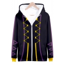 Popular Game Fashion 3D Printed Long Sleeve Zip Up Hoodie