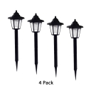 Solar Pathway Lights Outdoor 4 Pcs 0.1W LED Waterproof Landscape Light with Spike Stand for Yard