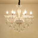 Living Room Candle Chandelier with 19.5