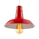 Cute Red Barn Style 1 Light Industrial LED Pendant Lighting