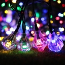 20 LED Solar Powered Hanging Lights Pack of 1 Colorful Wall String Lights for Patio Garden