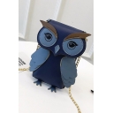 Lovely Cartoon Owl Shape Mini Crossbody Purse with Chain Strap 12*2*20 CM