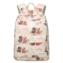 Cute Cartoon Cat Allover Printed Unisex School Bag Backpack 29*18*43 CM