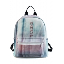 Trendy Omber Letter SHERYL Printed Zipper School Bag Backpack 26*13*31 CM