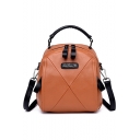 New Fashion Letter Patched Real Leather Handbag Backpack 22*8.5*22 CM