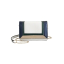 Popular Color Block Patched Patent Leather Crossbody Bag 21*9*15 CM