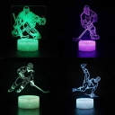 Sportsman Pattern LED Night Lamp 7 Color Changing Touch Sensor Nursery Nightlight for Boy Girl Bedroom