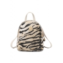 Stylish Leopard Pattern Mini Cross Body Backpack Handbag 15*7*18 CM