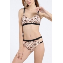New Arrival Sexy Leopard Printed Spaghetti Straps Hollow Out Bikini