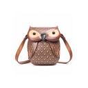 Stylish Creative Owl Shape Shoulder Bag Crossbody Bag for Women 15*4*20 CM
