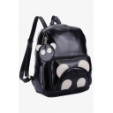 Cute Cartoon Panda Shaped Fashion PU Leather Backpack for Girls 27*11*36 CM