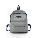 Popular Letter Printed Nylon Zipper School Bag Casual Backpack 27*9*35 CM
