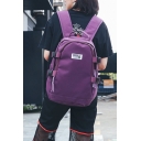 Popular Large Capacity Plain Belt Decoration Travel Bag College Backpack 27*17*42 CM