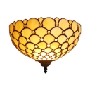 White Cone Sconce Light 1 Light Tiffany Style Glass Sconce Light for Bedroom Foyer