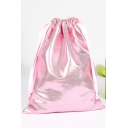 Fashion Solid Color Sequined Storage Bag Drawstring Backpack 30*40 CM