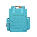 Stylish Solid Color Large Capacity Watertight Satchel Backpack 31*12*39 CM
