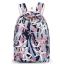 Popular Starfish Printed Blue Canvas School Bag Backpack 32*16*40 CM