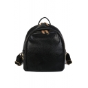 Stylish Solid Color Rivet Decoration Leisure Small Backpack