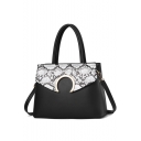 Trendy Snakeskin Pattern Commuter Shoulder Handbag for Women 30.5*13*22 CM