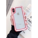 Girls Summer Lovely Candy Color Contrast Trim Sheer Mobile Phone Case for iPhone