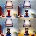 Cartoon Movie Theme Desk Lamp Fabric 1 Light Blue Eye-Caring Reading Light for Boys Bedroom