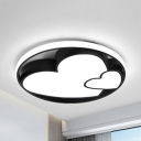 Heart/Heart & Moon Ceiling Light Kids Acrylic Third Gear/White Lighting LED Flush Mount Light for Living Room