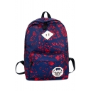 Stylish Graphic Printed Large Capacity Oxford Cloth Travel Bag School Backpack 28*42*10 CM