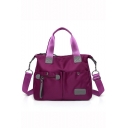 Popular Plain Waterproof Nylon Multi-pocket Zipper Travel Crossbody Shoulder Bag 33*13*27 CM