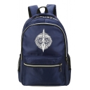 Trendy Printed Large Capacity Waterproof Nylon Hiking Bag School Backpack 28*13*45 CM