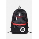New Fashion Letter Label Patchwork Leisure School Bag Travel Backpack for Girls 43*29*12 CM