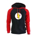 New Stylish Long Sleeve Printed Sports Drawstring Hoodie for Guys