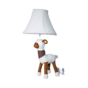 Fabric Toy Sheep Desk Light 1 Light Cartoon Study Lighting in White for Boy Girl Bedroom