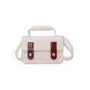 Hot Fashion Colorblock Belt Buckle Crossbody Satchel Handbag 18*12*6 CM