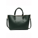 Stylish Solid Color PU Shoulder Sling Bag for Women 33*16*25 CM