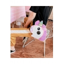 Cartoon Unicorn Pattern White and Pink Laser PU Crossbody Shoulder Bag for Girls 26*20*7 CM