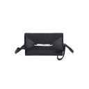 Women's Fashion Solid Color Metal Buckle Envelope Bag Evening Clutch Bag 28.5*3*17 CM