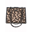 Popular Leopard Pattern Large Capacity Shoulder Sling Bag 25*12*20 CM