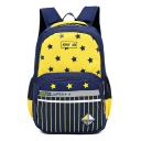 New Stylish Star Stripe Print Colorblock Nylon Backpack 40*28*12 CM