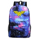 Hot Fashion Letter W Galaxy Starry Sky Printed Casual School Bag Backpack 31*18*47 CM