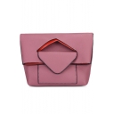 Designer Personalized Solid Color Fold Over Crossbody Handbag 20*7*18 CM