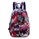Popular Printed Large Capacity Lightweight Red Waterproof Nylon Travel Bag School Backpack 21*10*30 CM
