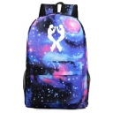 Fashion Figure Galaxy Starry Sky Printed Large Capacity Laptop Bag School Backpack 31*18*47 CM