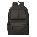 New Big Capacity Solid Color Nylon Multifunction Laptop Backpack School Bookbag 46*30*12 CM