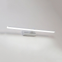 Waterproof Linear LED Wall Lamp Simple Style Acrylic Vanity Light with White Lighting for Bedroom
